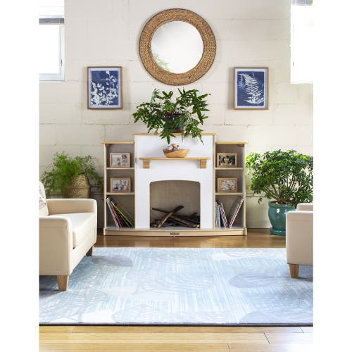 Kaplan Early Learning Company Sense Of Place Circle Acrylic Wall Mirror In Sand