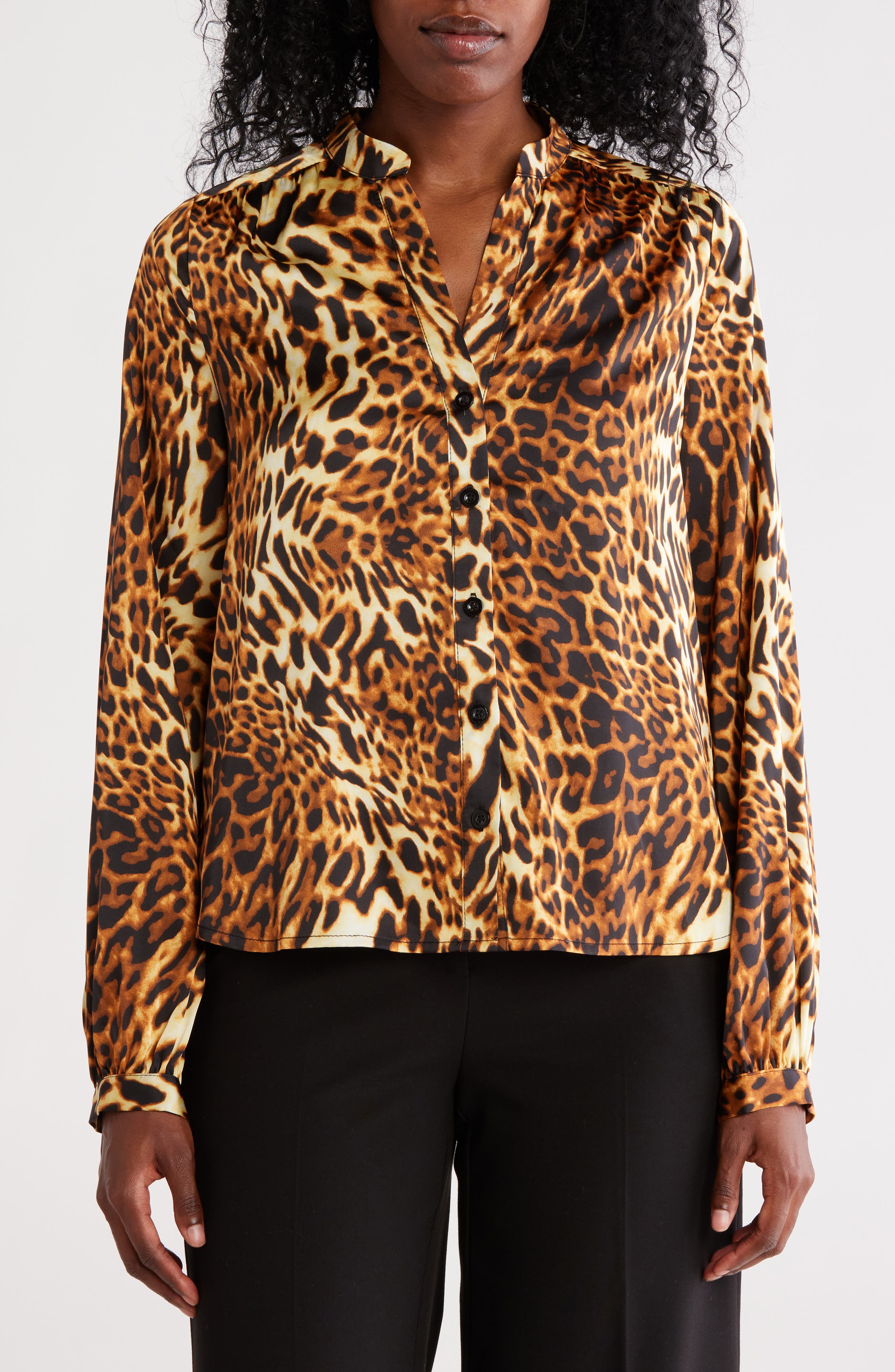 Printed Button-Up Top - image 3