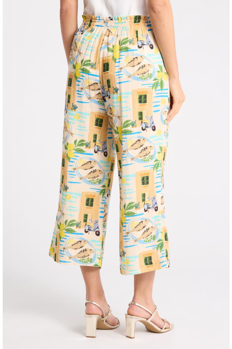Print Wide Leg Pants, Alternate, color, CREAM
