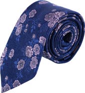 Trafalgar Big & Tall Florian Silk Novelty Necktie