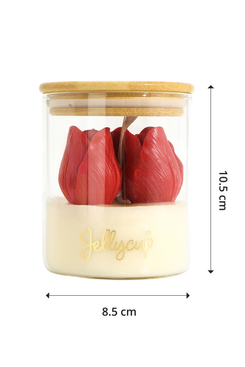 Bloom Jar Soy Wax Candle, Alternate, color, Tulip Red