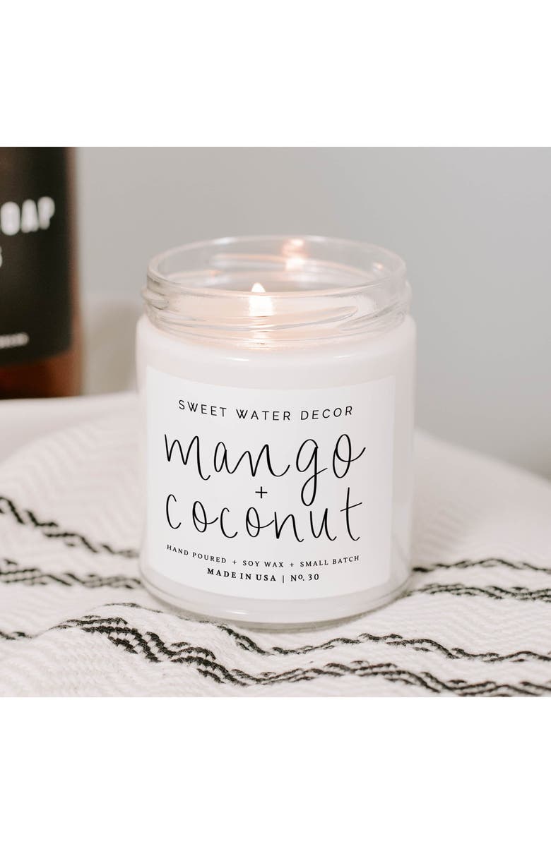 SWEET WATER DECOR Mango Coconut 9 oz. Soy Candle - Set of 2, Alternate, color, 