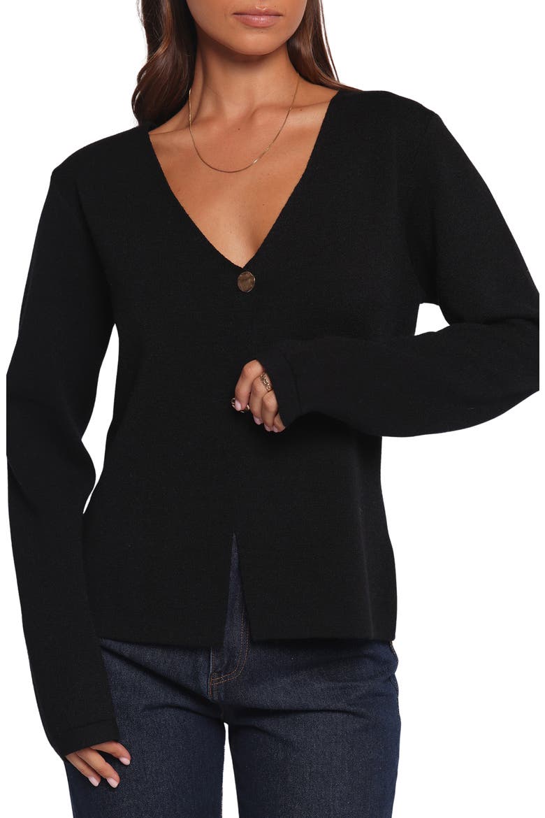 Jett Cardigan, Alternate, color, BLACK