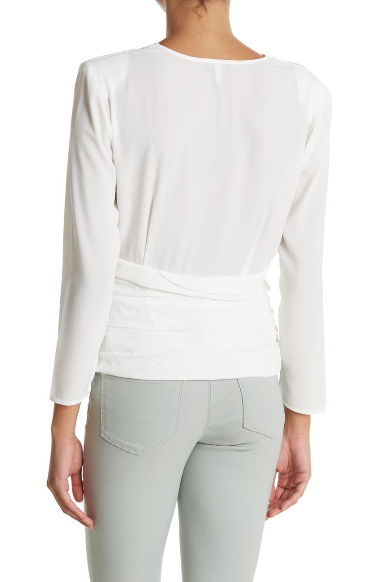 Reiss Madison Ivory Pleat Detailed Blouse, Alternate, color,