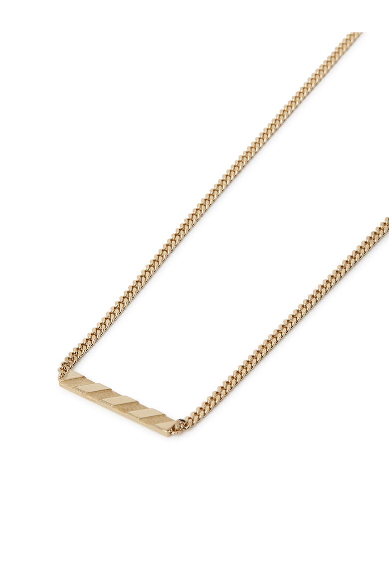 Women's Diag Necklace, Alternate, color, Gold