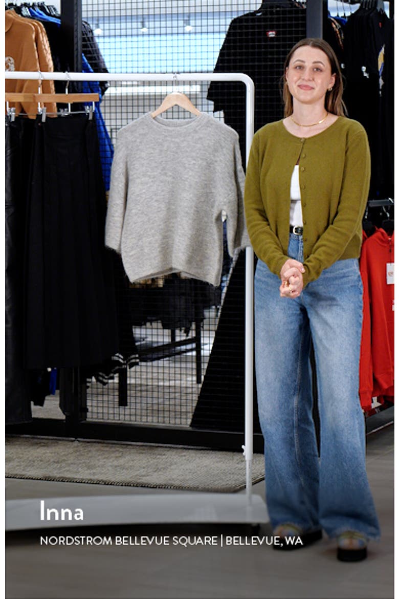 Three-Quarter Sleeve Alpaca Blend Sweater video