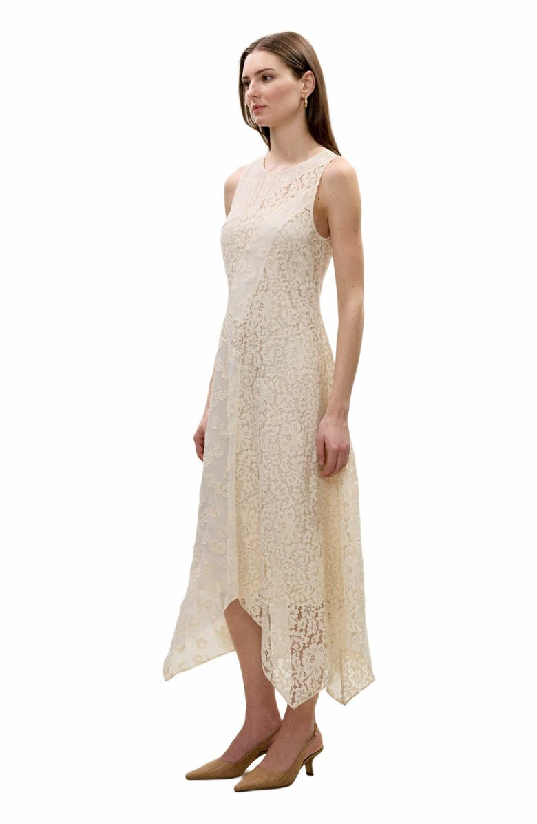 Rebecca Taylor Marielle Lace Dress, Alternate, color, Ivory