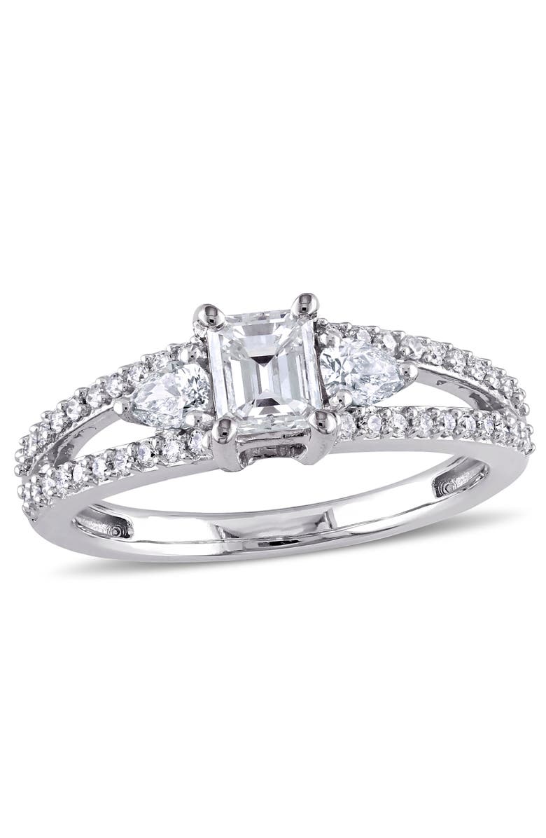 Julianna B. Diamond 3-Stone Split-Shank Engagement Ring 14k, Main, color, 14K White Gold