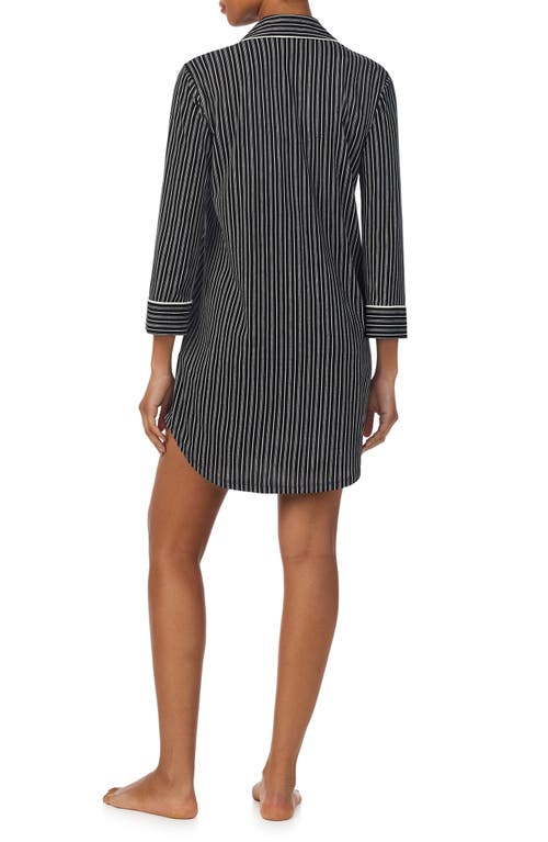 Ralph Lauren Lauren Cotton Blend Nightgown In Black