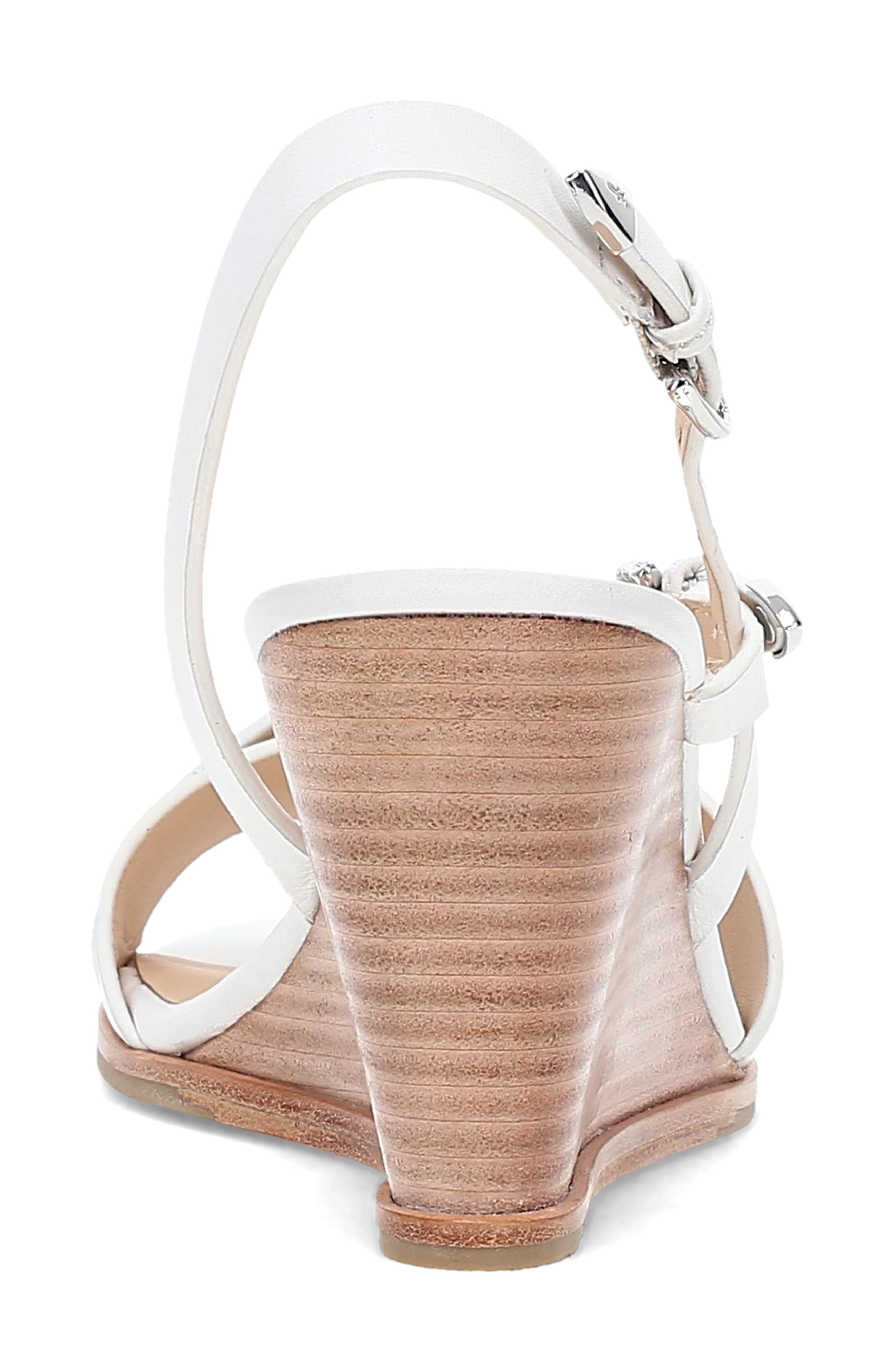 Frye Rachel Slingback Wedge Sandal, Alternate, color, White