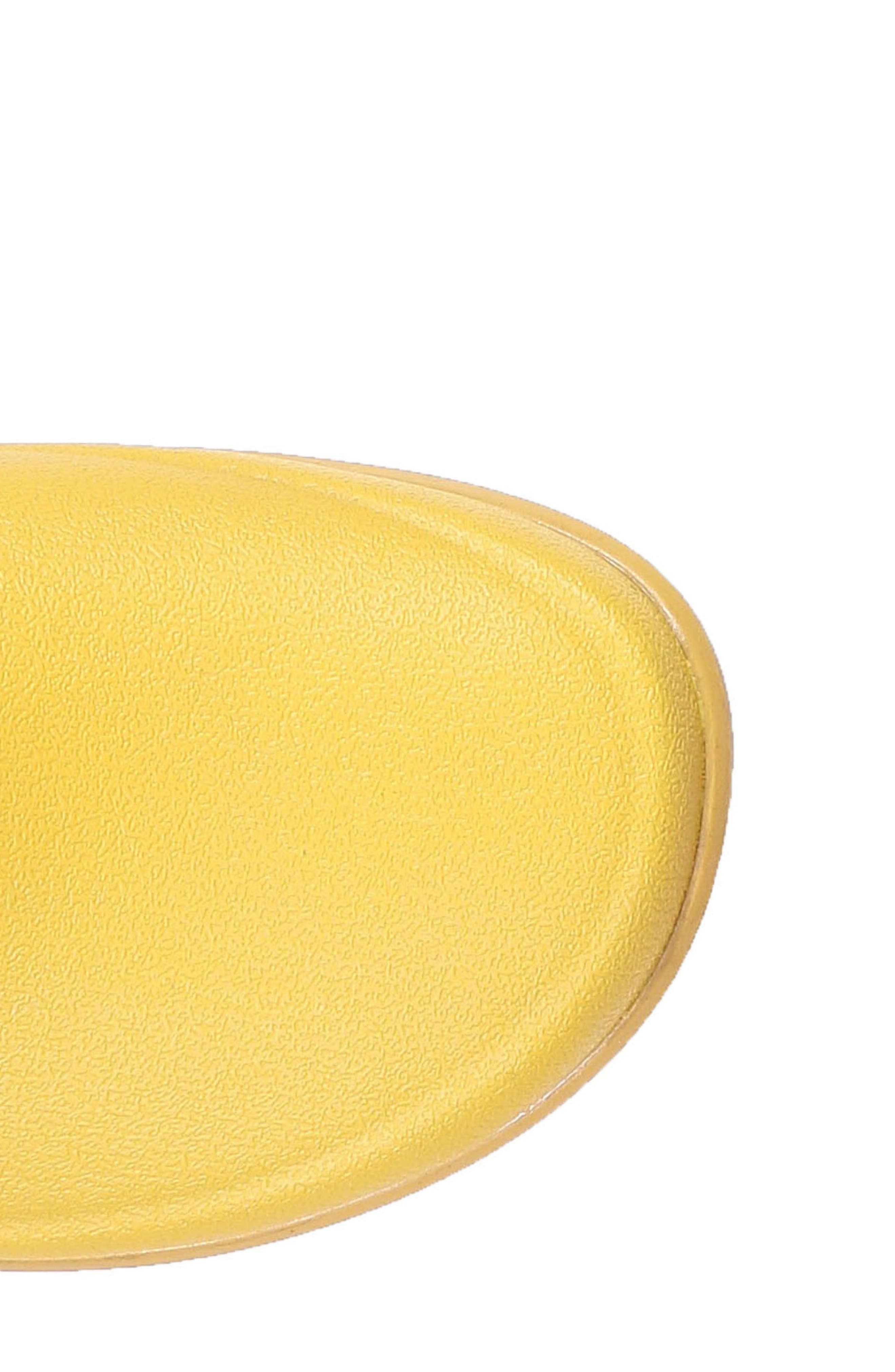 Floral Lace-Up Waterproof Rain Boot, Alternate, color, MUSTARD RUBBER