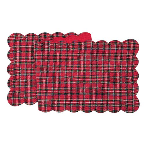C & F Home C&f Home Red Plaid Table Runner 14" X 51" In Red