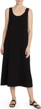 Lafayette 148 New York Harpin Buckle Detail Midi Tank Dress