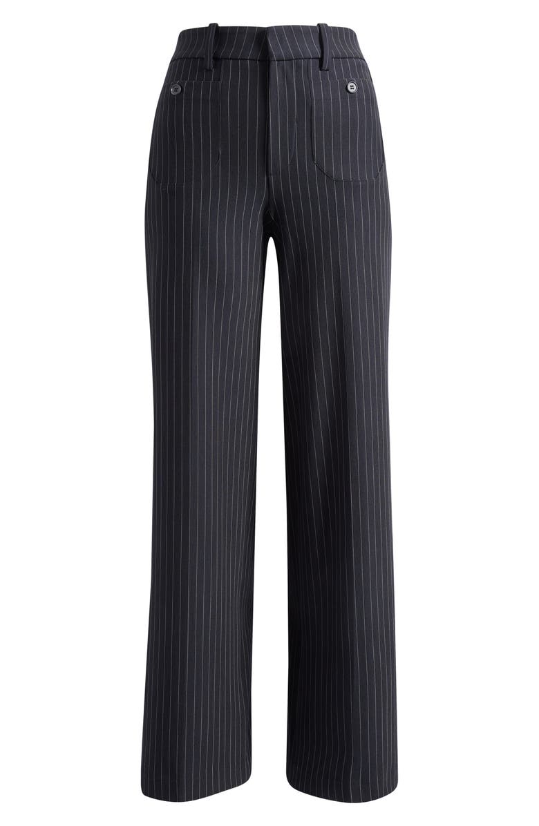 FRAME The Modernist Patch Pocket Pinstripe Pants, Main, color, Navy Pinstripe