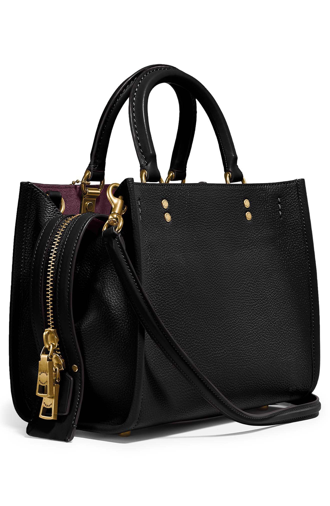 COACH Rogue Pebble Leather Crossbody Bag, Alternate, color, 