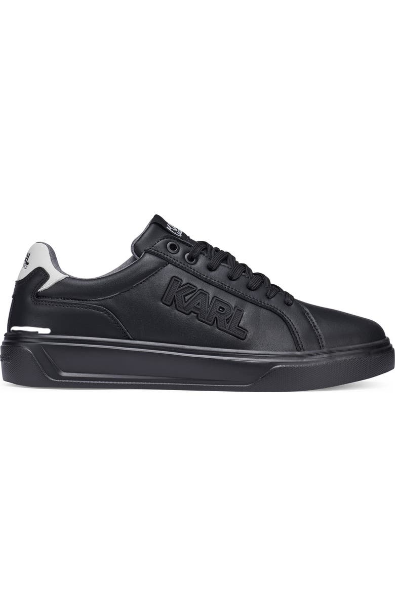 KARL LAGERFELD PARIS Side Karl Low Top Sneaker, Alternate, color, Black