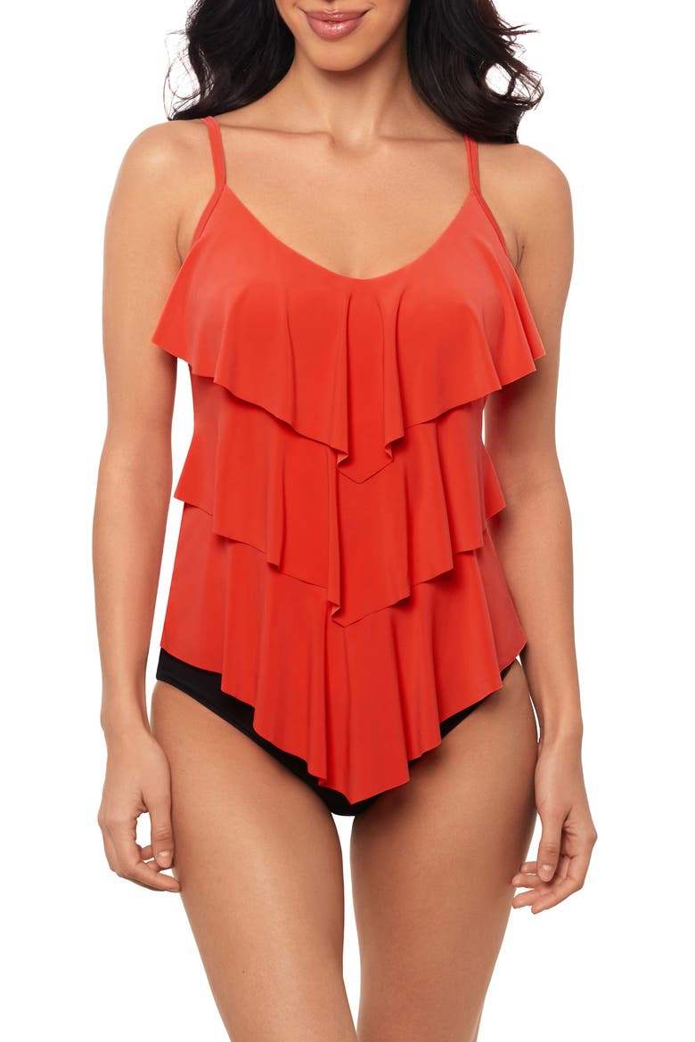 'Rita' Tankini Top, Main, color, BLAZE