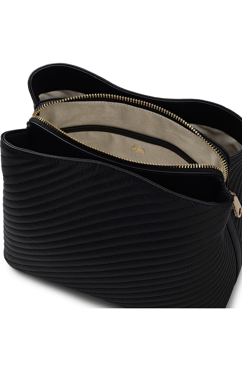 Radley Dukes Place - Diagonal Quilt Medium Compartment Crossbody Bag, Alternate, color, Black