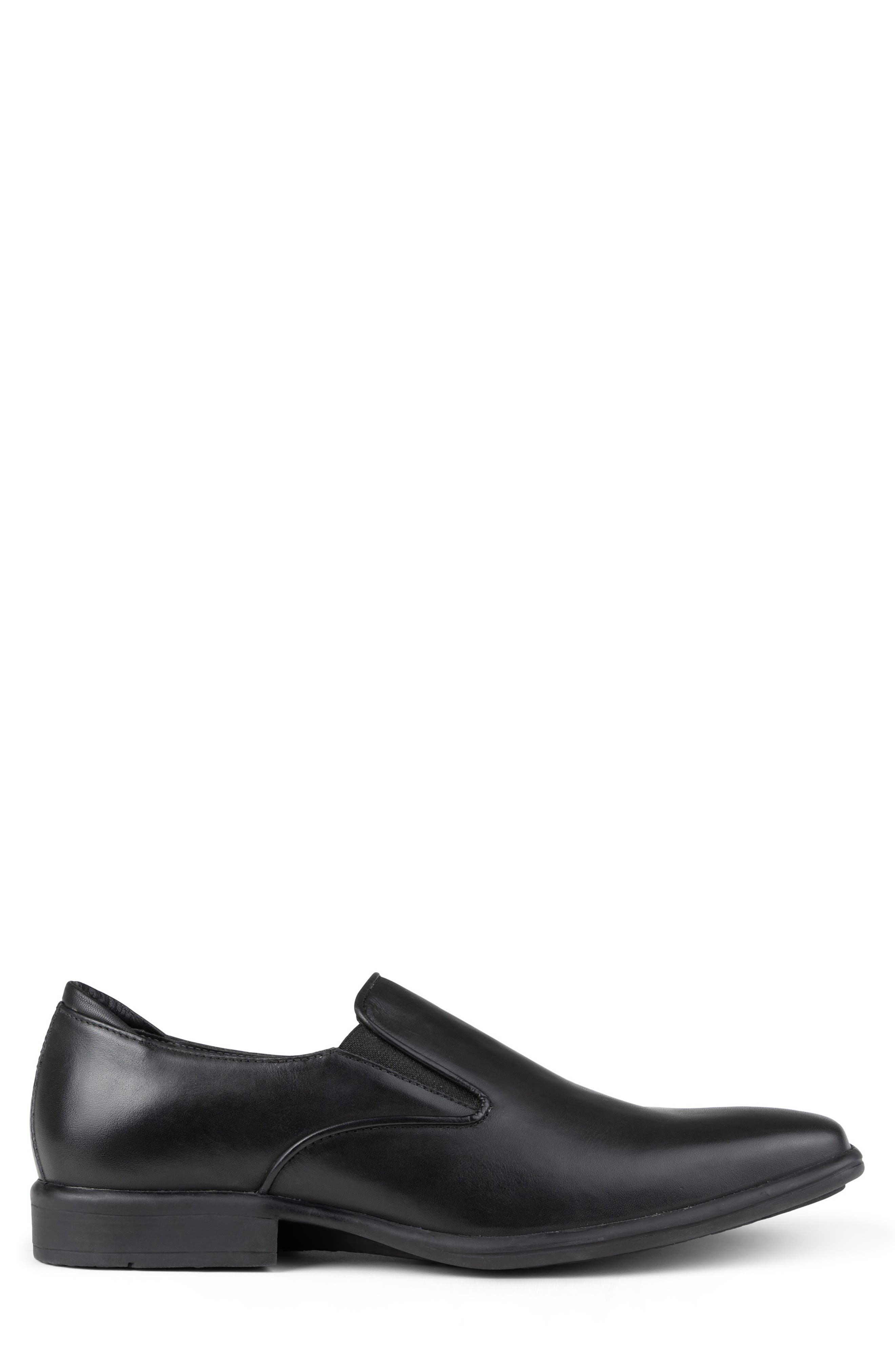 Donald Pliner Leather Loafer, Alternate, color, Black