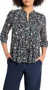 NIC+ZOE Cheetah Pintuck Button-Up Shirt