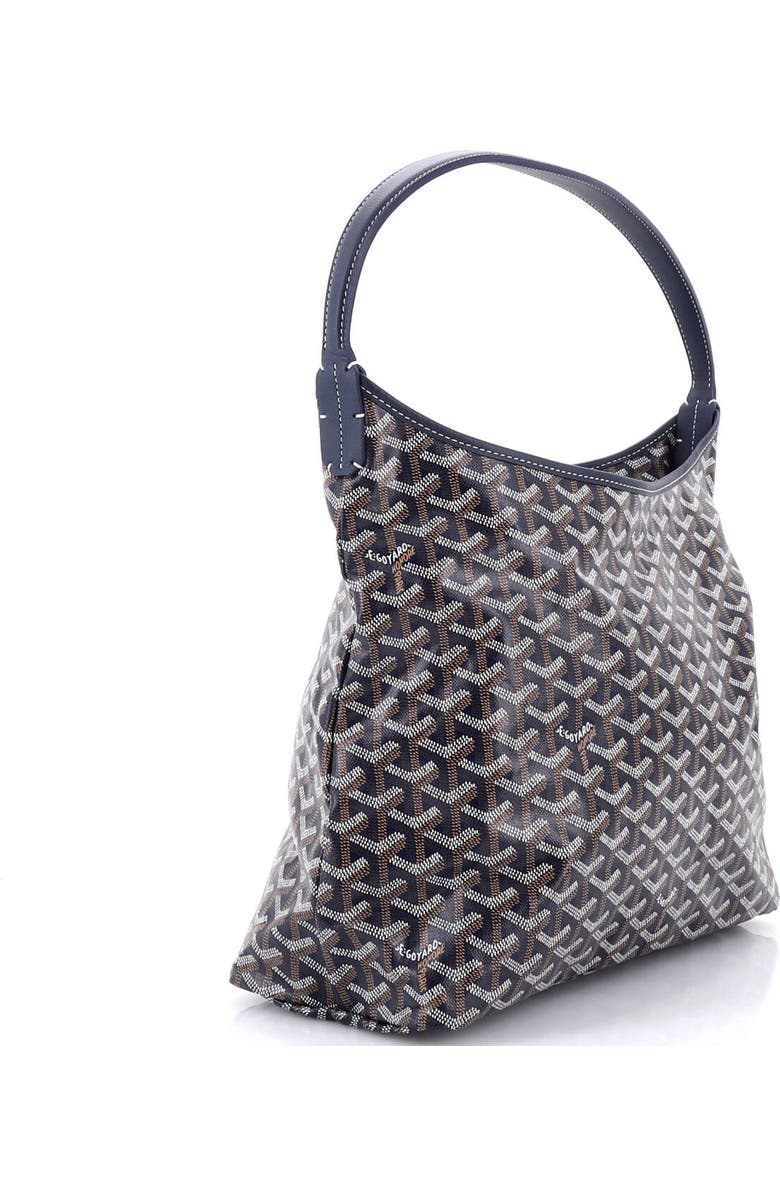 Pre-Owned Goyard Boheme Hobo Printed Coated Canvas, Alternate, color, Blue