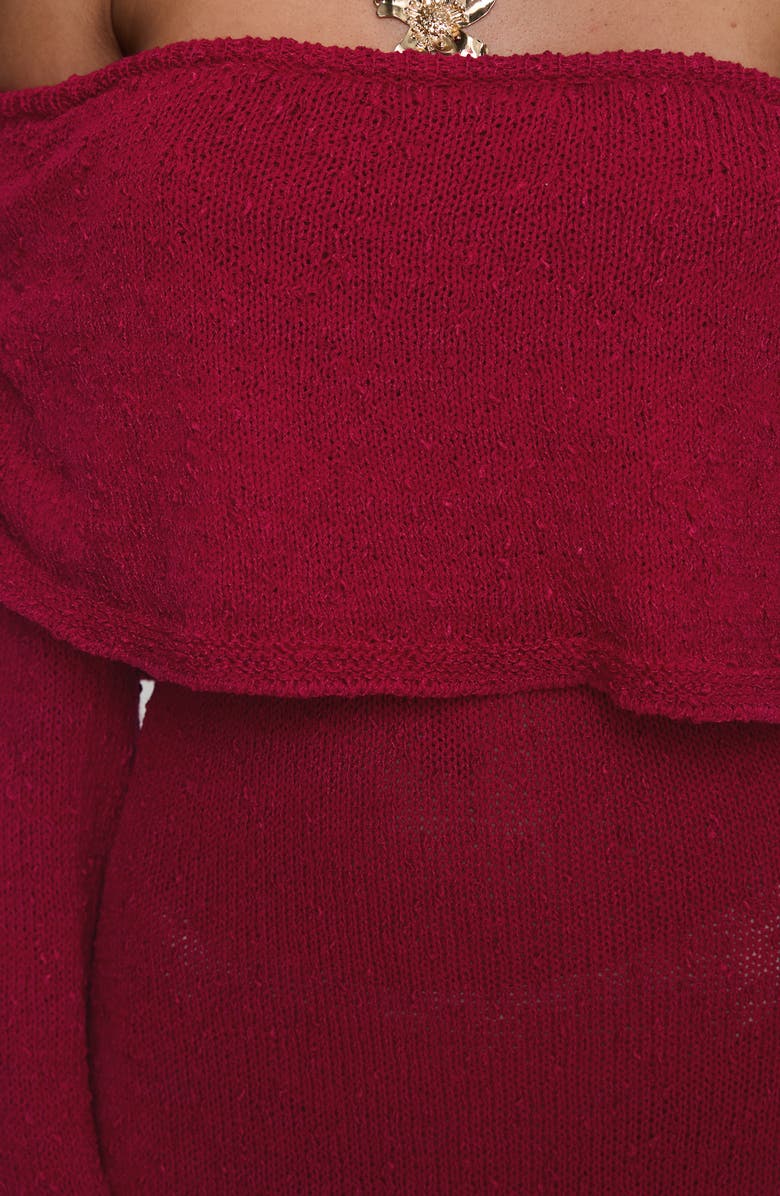 Princess Polly Aleyah Off the Shoulder Long Sleeve Sweater Dress, Alternate, color,