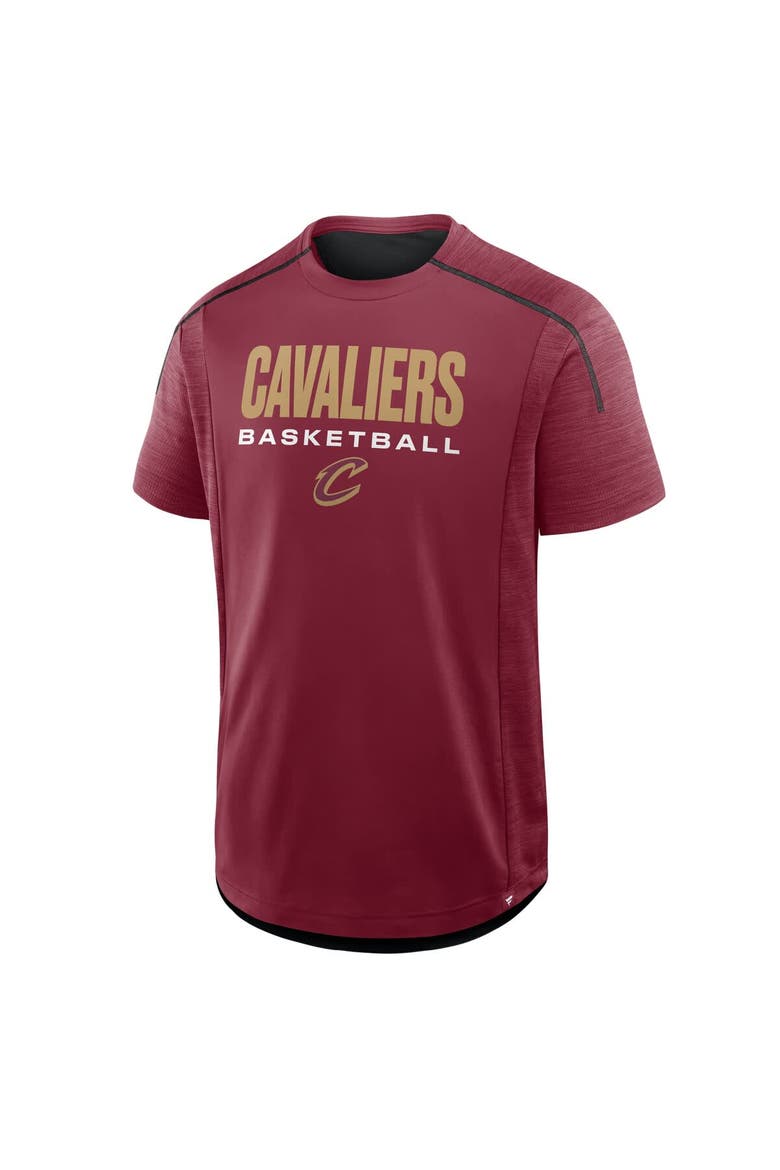 Men's Fanatics Wine Cleveland Cavaliers Inbound Pass Play Practice T-Shirt, Alternate, color, Wine