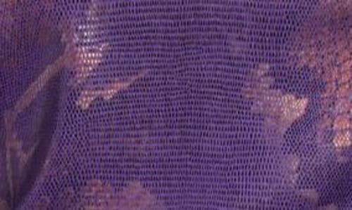 Nikki Lund Prince Metallic Snakeskin Print Long Sleeve Dress In Purple