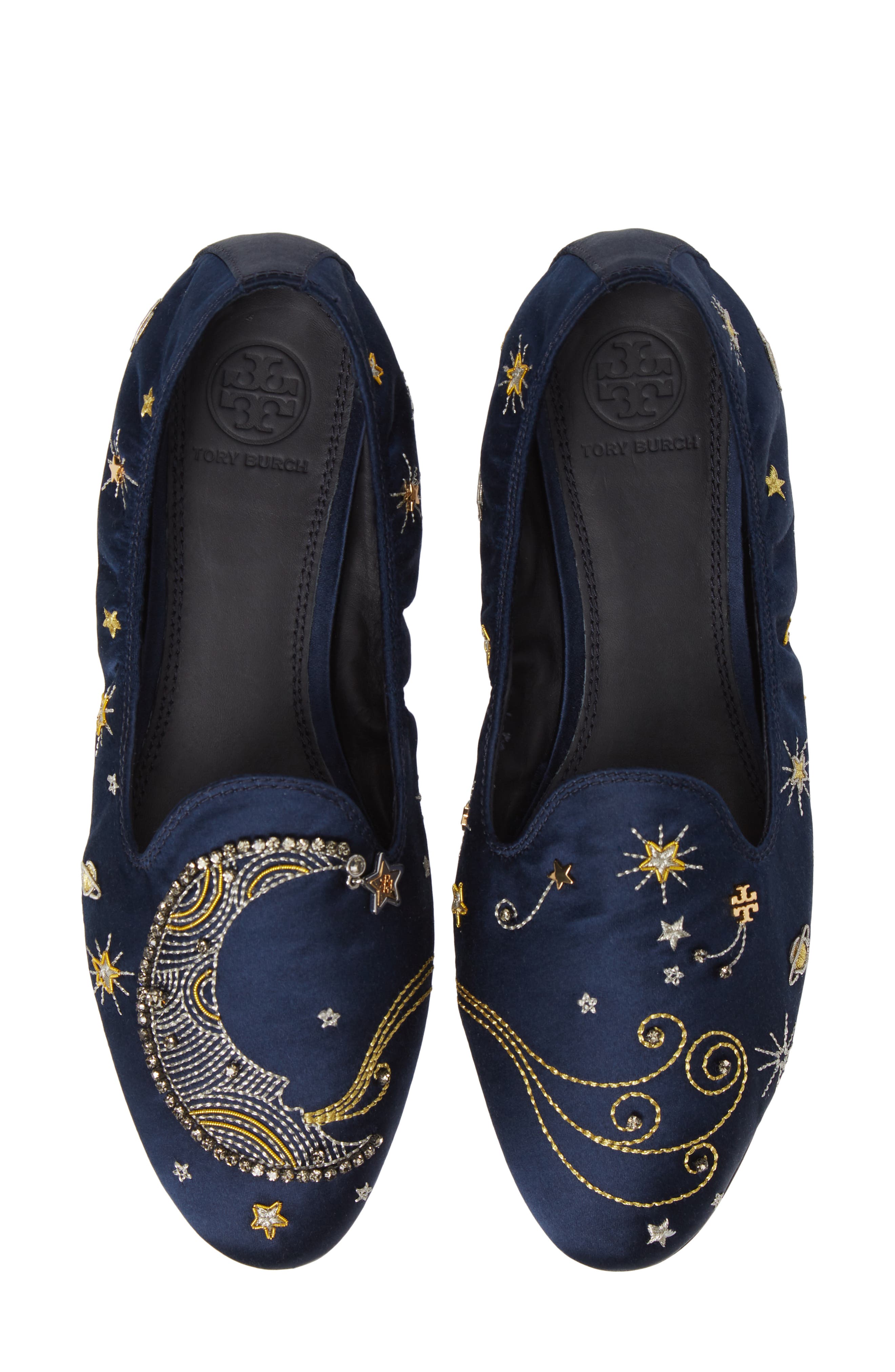 Tory Burch Olympia Embellished Loafer Flat, Main, color, 