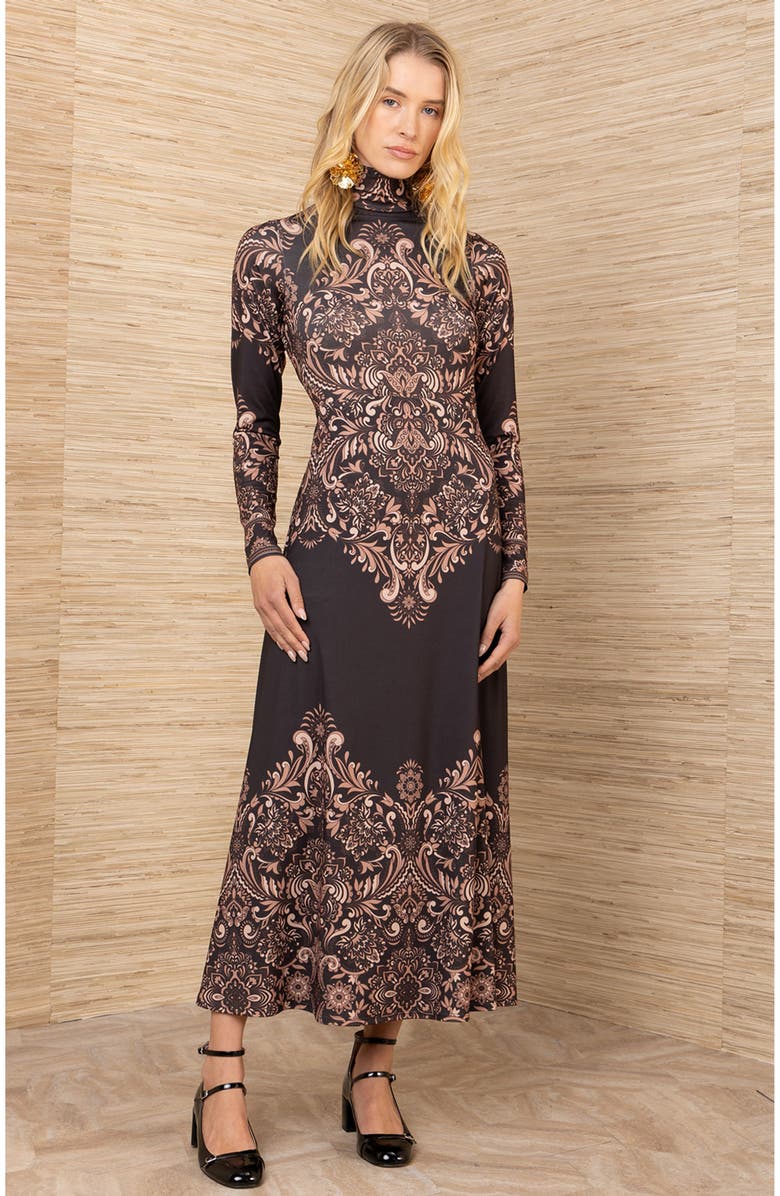 Hale Bob Ainhoa Jersey Dress, Main, color, Black