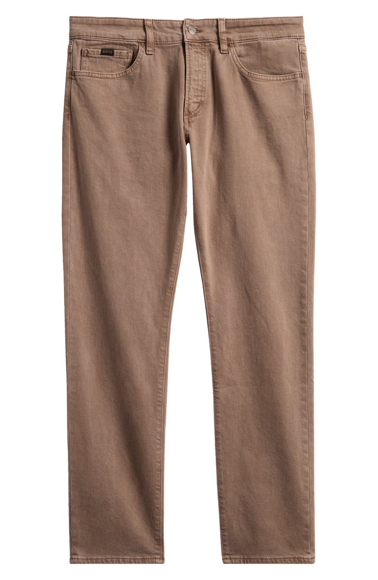 BOSS Karoo Slim Fit Jeans, Main, color, Open Beige