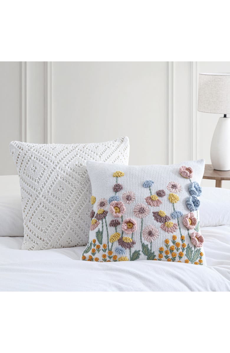 Peri Home Petals 3D Accent Pillow, Alternate, color, Multi Ivory