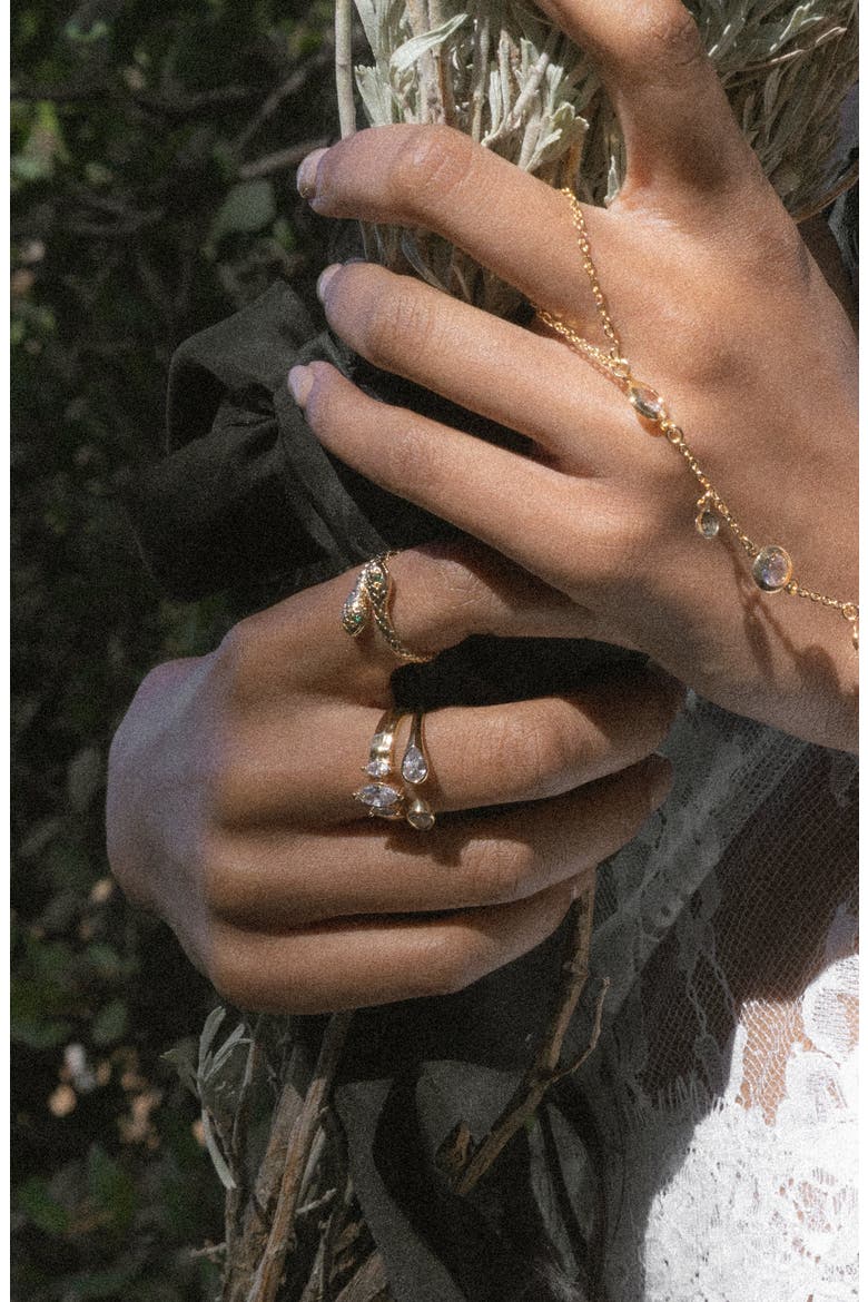 Serpent's Embrace Ring, Alternate, color, GOLD