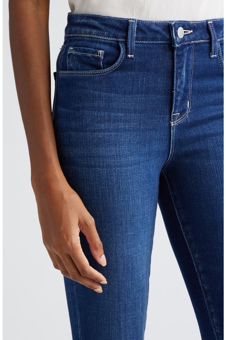 Ruth Raw Hem Straight Leg Jeans, Alternate, color, SUTTON