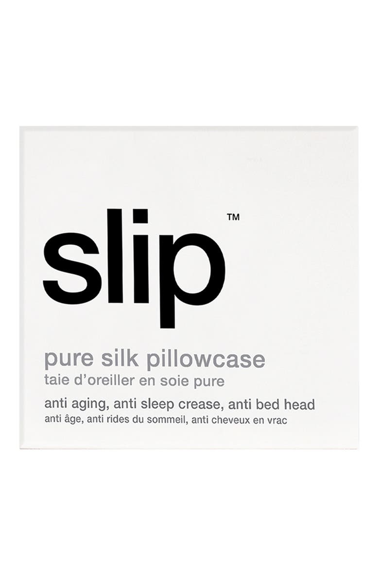 slip Pure Silk Euro Pillowcase, Alternate, color, White