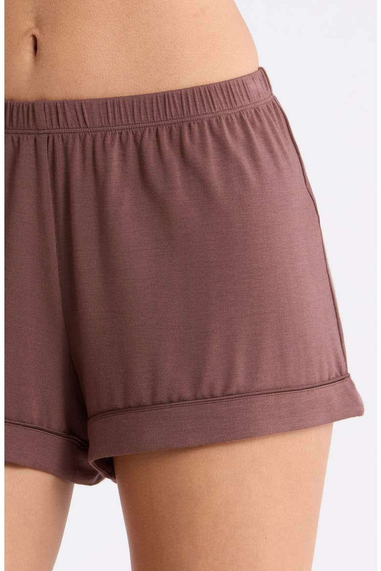 Moonlight Eco Short Pajamas, Alternate, color, BROWN ROAST