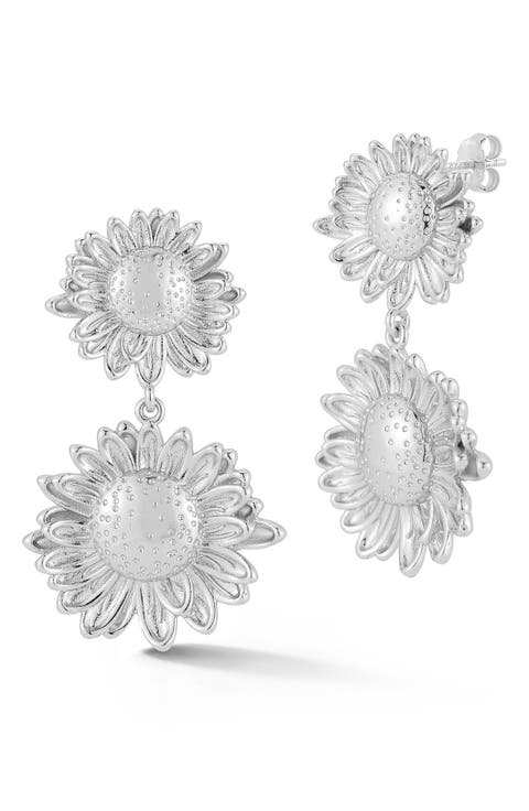 Sunflower Drop Earrings