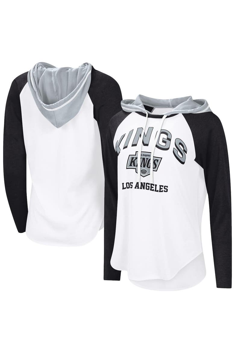 Women's G-III 4Her by Carl Banks  White Los Angeles Kings VIP Raglan Long Sleeve Hoodie T-Shirt, Alternate, color, White