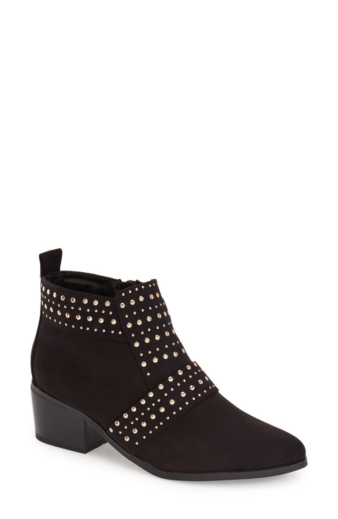 Topshop 'Buddy' Studded Bootie, Main, color, 