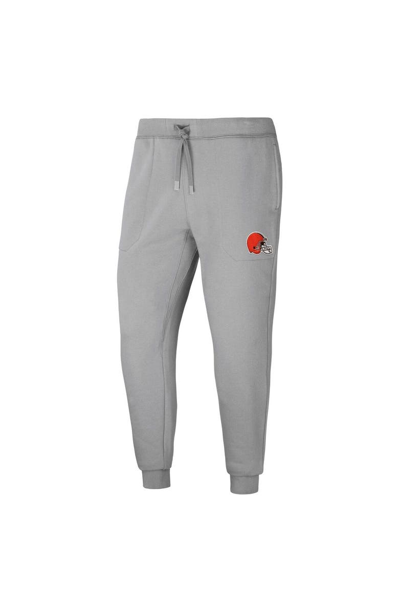 NFL X DARIUS RUCKER Men's NFL x Darius Rucker Collection by Fanatics Gray Cleveland Browns Fleece Jogger Pants, Alternate, color, 