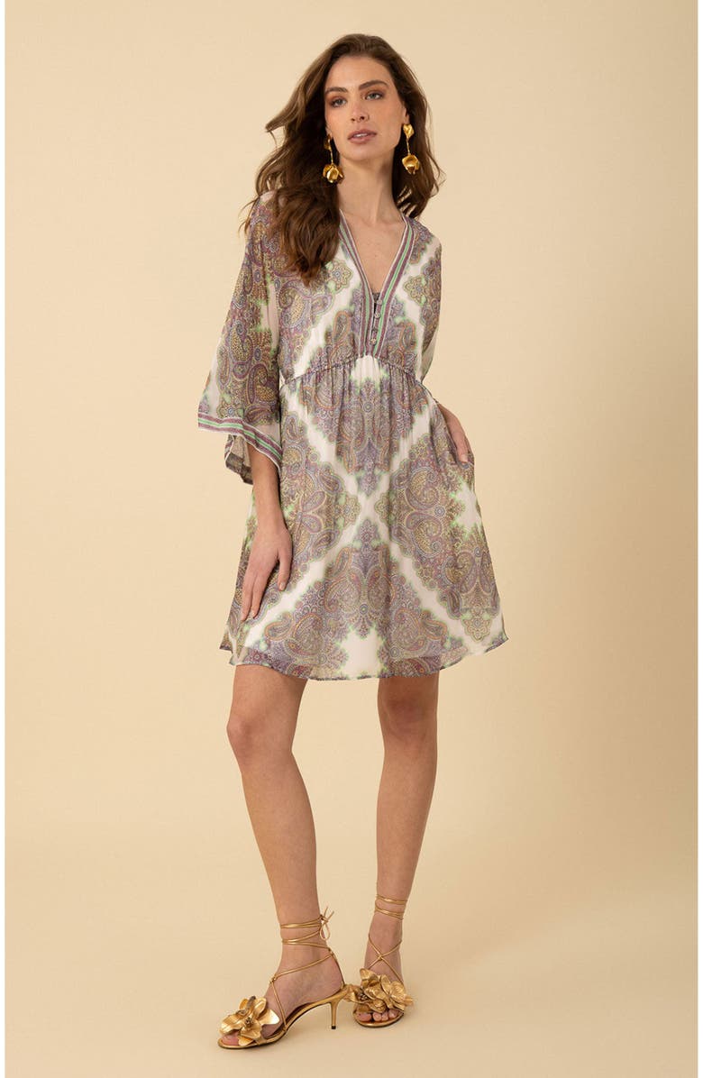 Hale Bob Emerie Chiffon Dress, Alternate, color, 