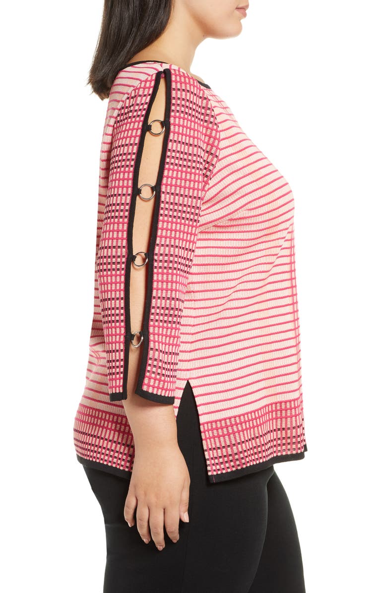 Ming Wang Split Sleeve Tunic Sweater, Alternate, color,