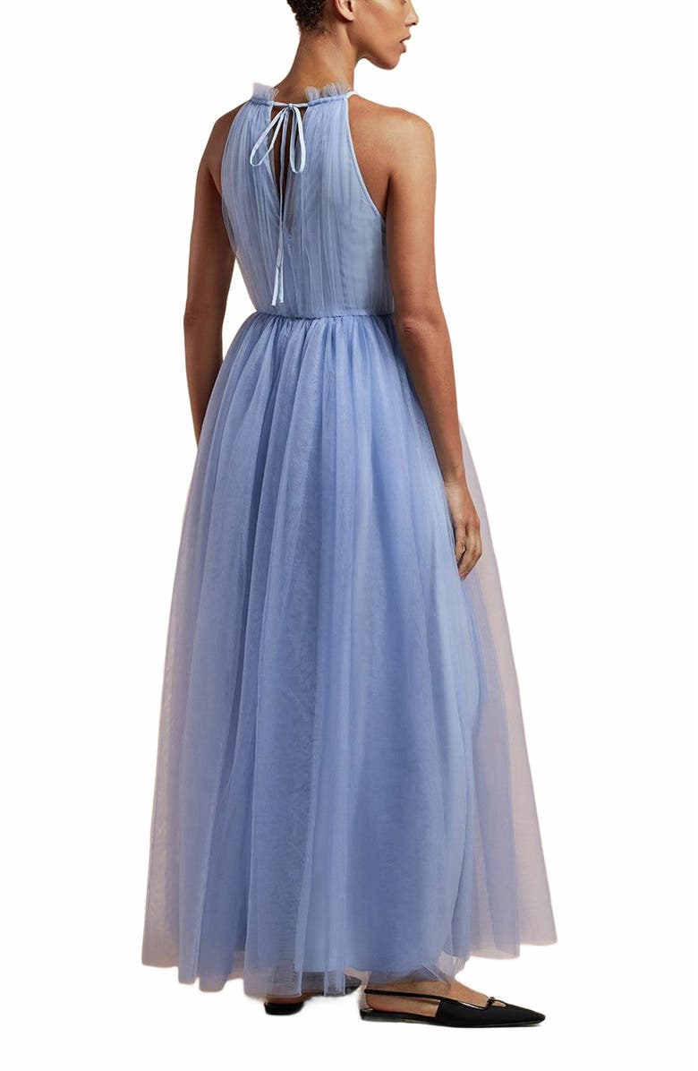 Rebecca Taylor Tulle Halter Neck Gown, Alternate, color, 