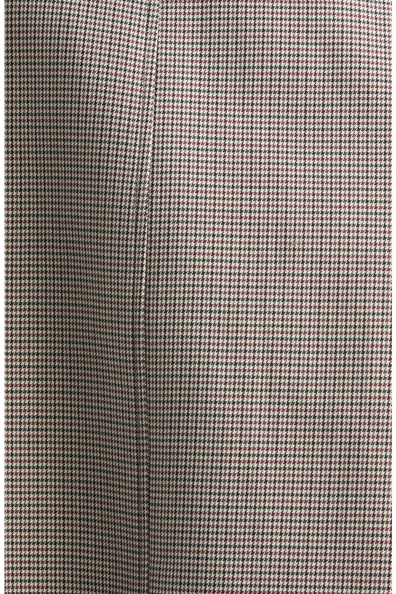 Buckle Houndstooth Bomber Jacket, Alternate, color, NATURAL / RED / BLACK