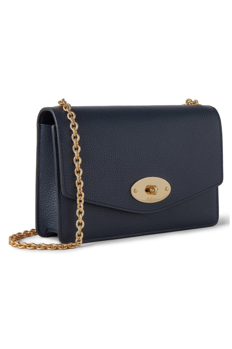 Small Darley Leather Clutch, Alternate, color, NIGHT SKY