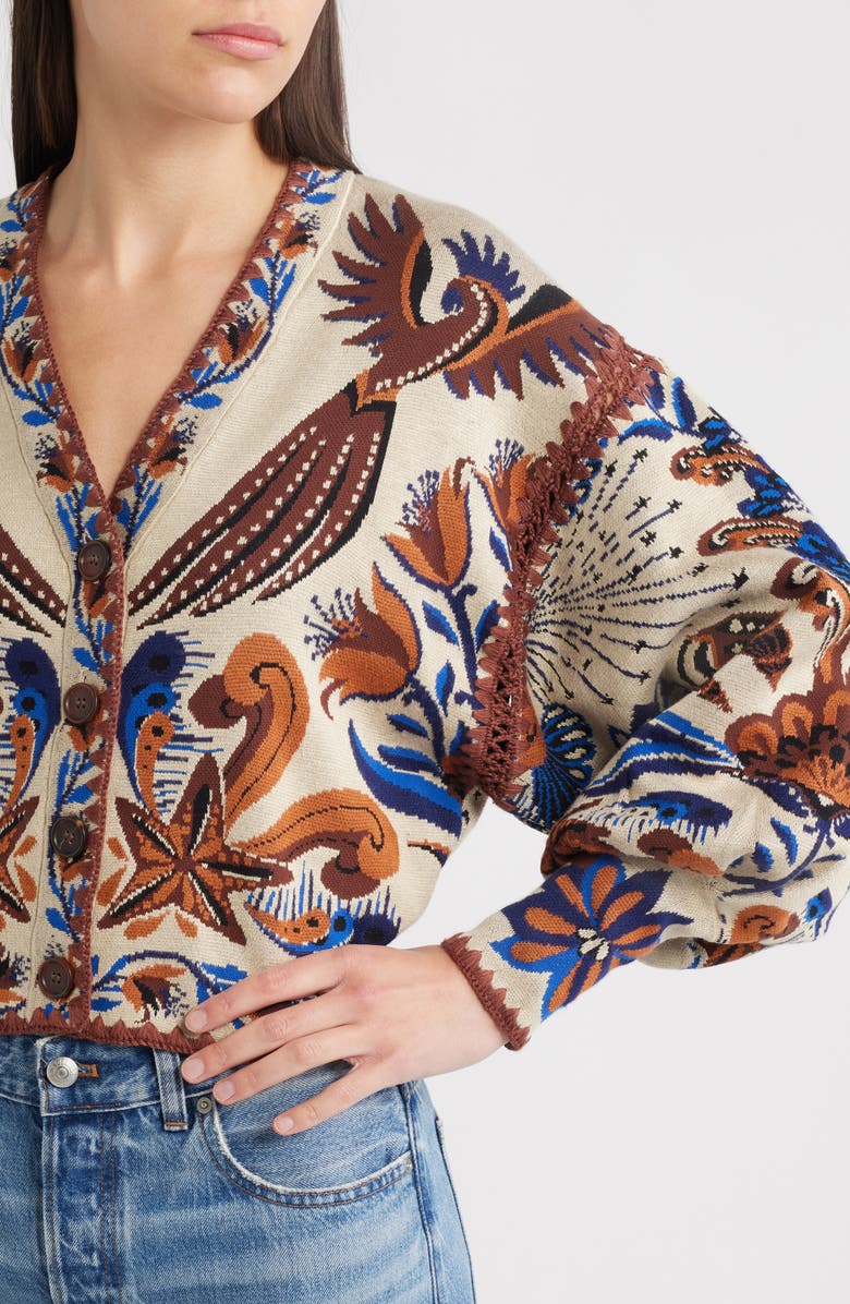 FARM Rio Nature Land Cardigan, Alternate, color, Sand