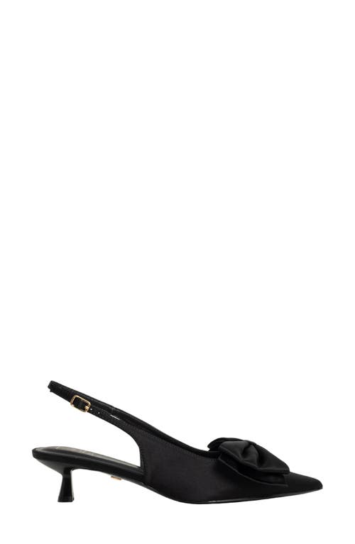 Shushop Nora Slingback Kitten Heel Pump In Black