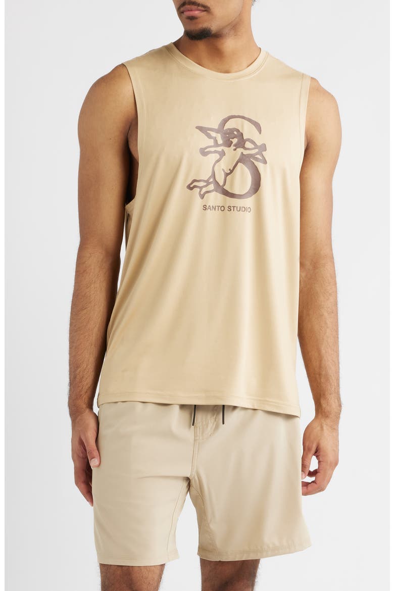 Tempo Angel Tank, Main, color, CALM BROWN