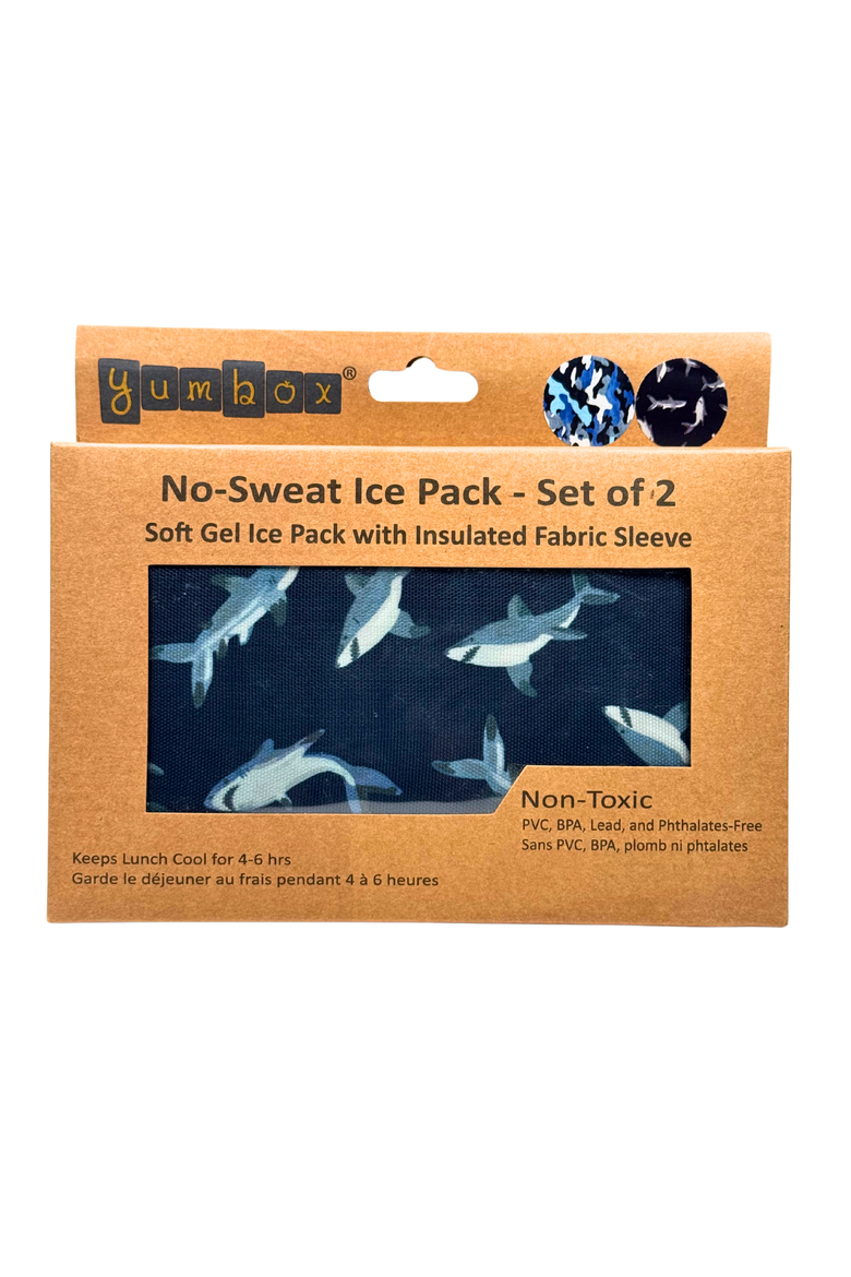 No-Sweat Gel Ice Packs in Fabric Sleeve - 2 Pack, Alternate, color, Shark Camo