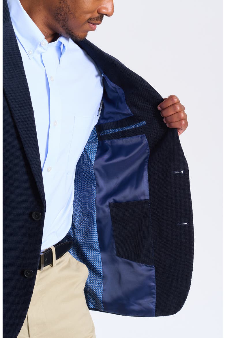 Navy Waffle Corduroy Blazer, Alternate, color, NAVY
